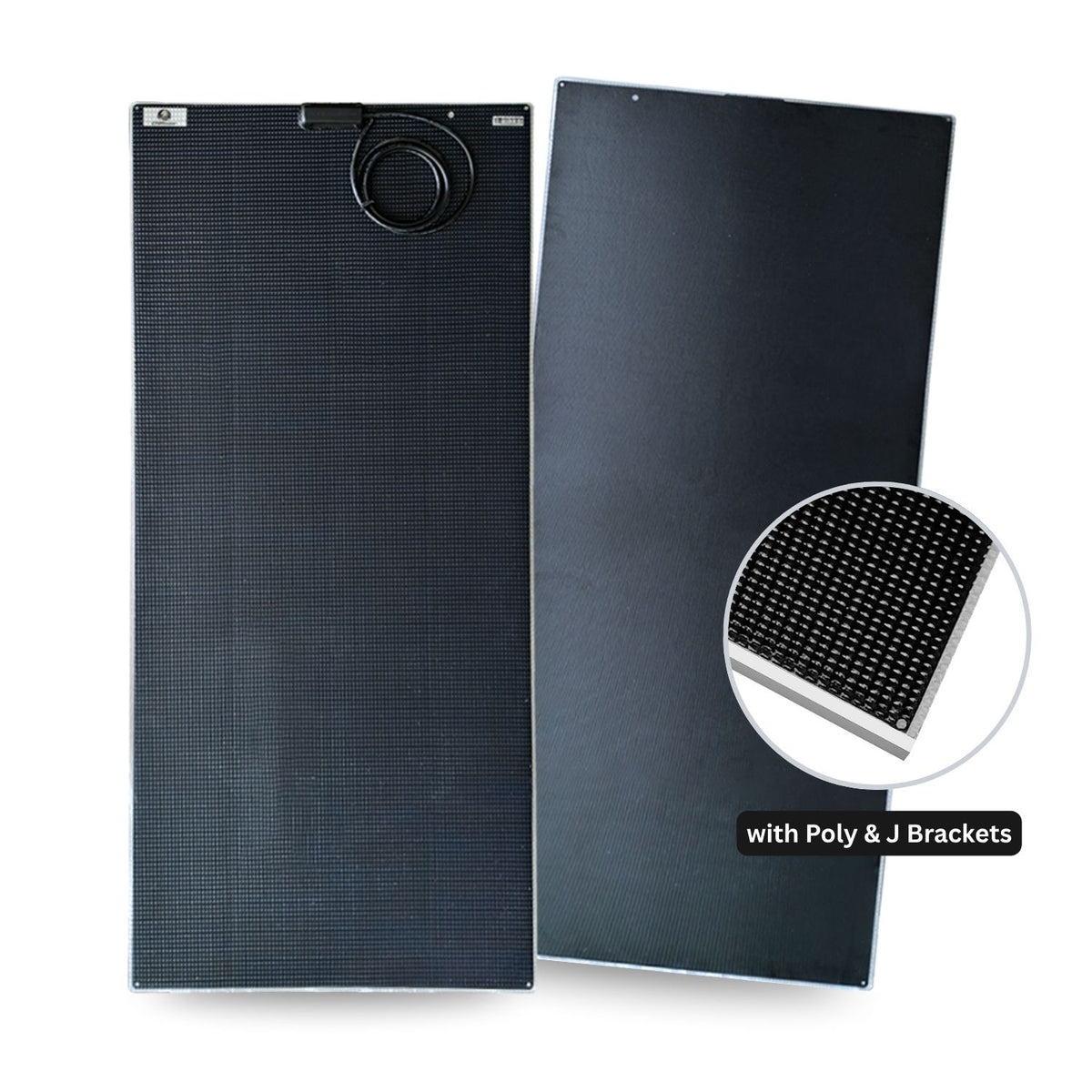 235 Watt Walkable Back Contact Solar Panels 27.4% efficient cells with twinwall polycarbonate backing and J-channels