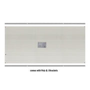 200 Watt Walkable Solar Panel - comes with J Brackets and Polycarbonate Backing