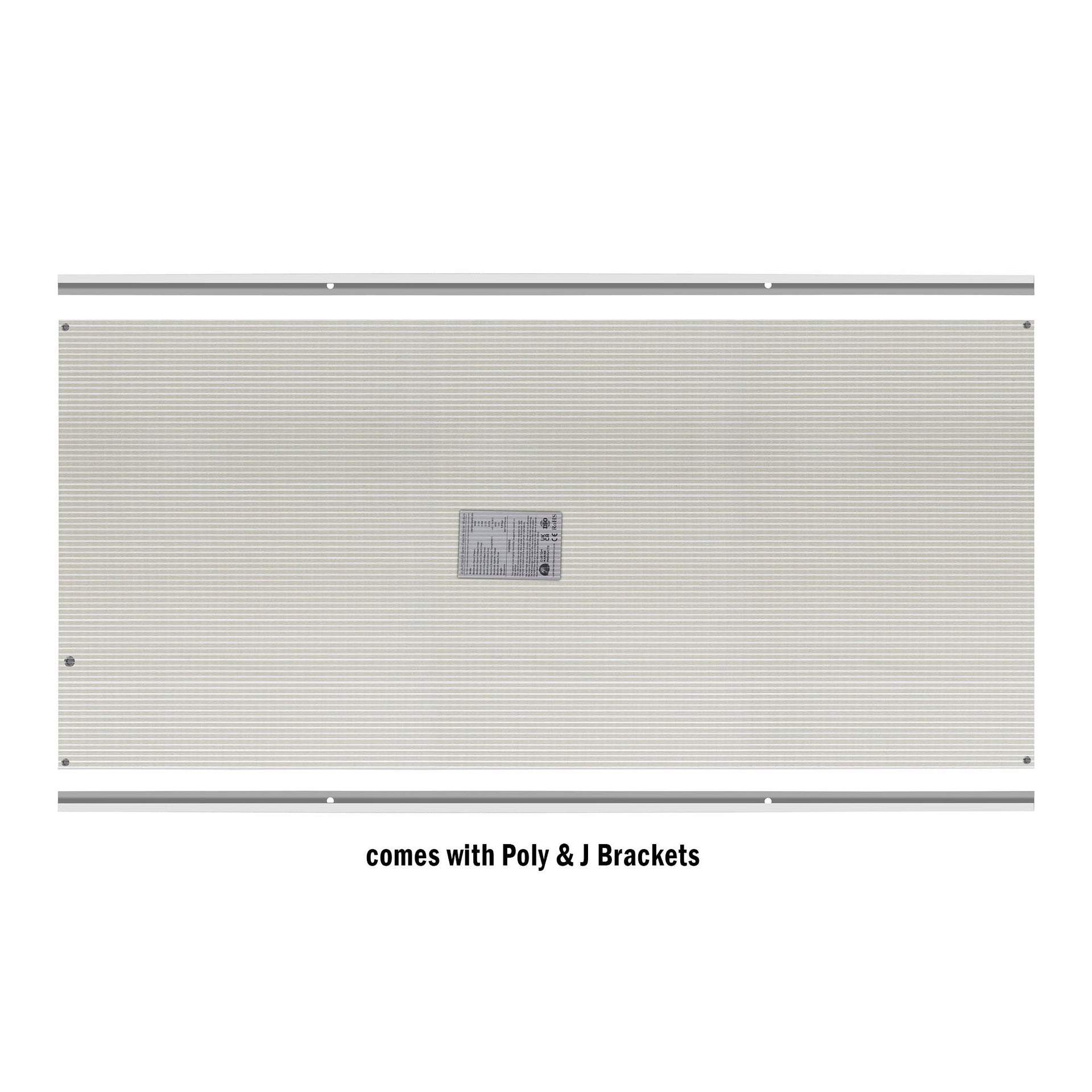 200 Watt Walkable Solar Panel - comes with J Brackets and Polycarbonate Backing