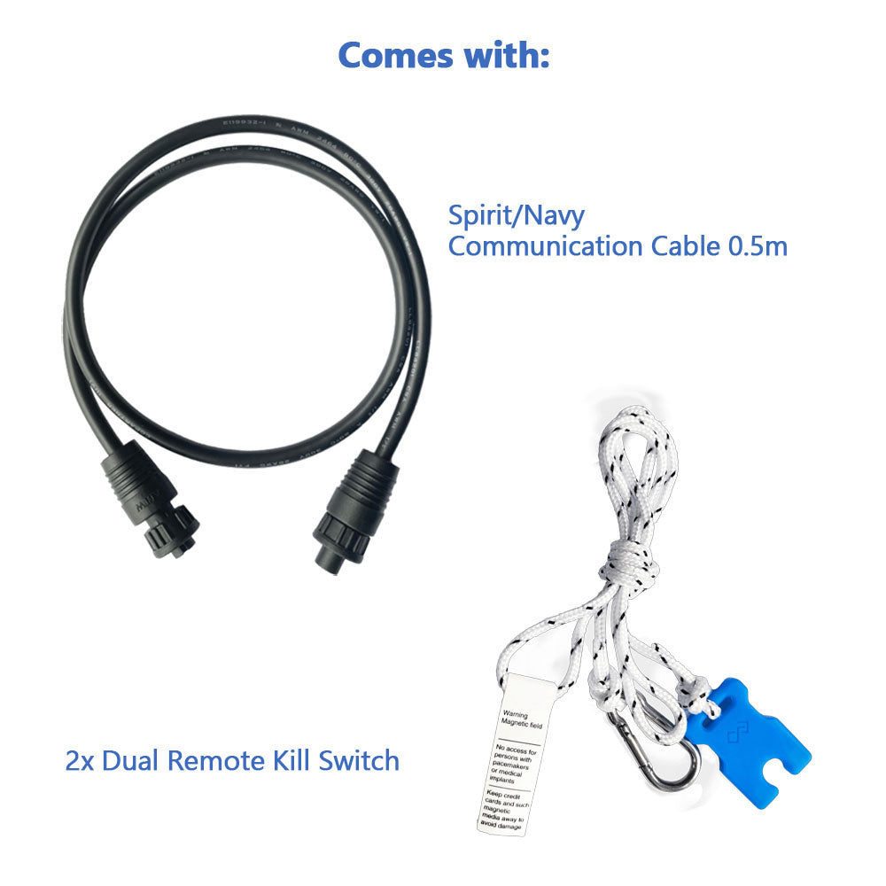 ePropulsion Evo Dual Remote Control with Communication Cable and Kill Switch