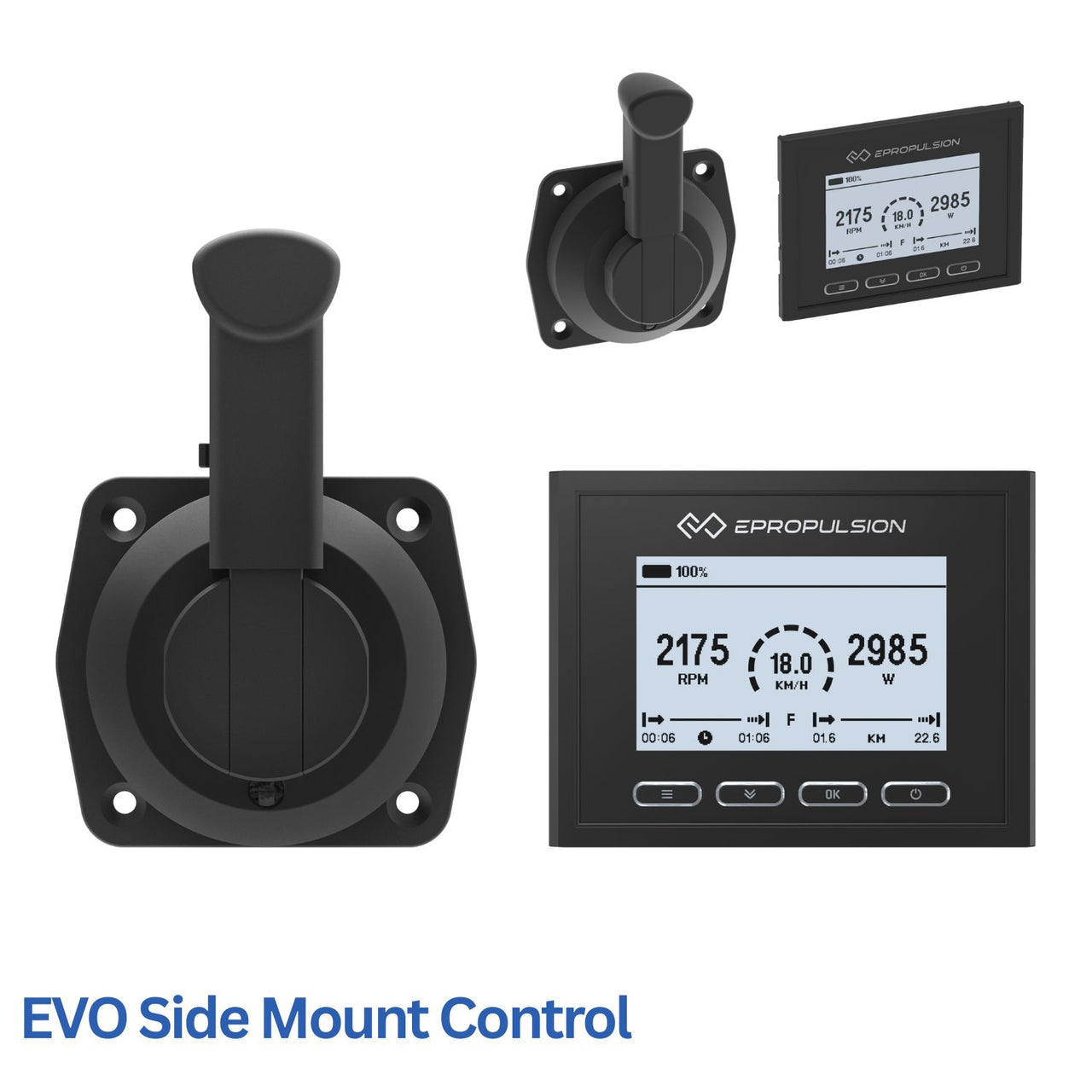ePropulsion Evo Side Mount Control for Spirit Evo / Navy Evo / Pod Drive Evo Motors