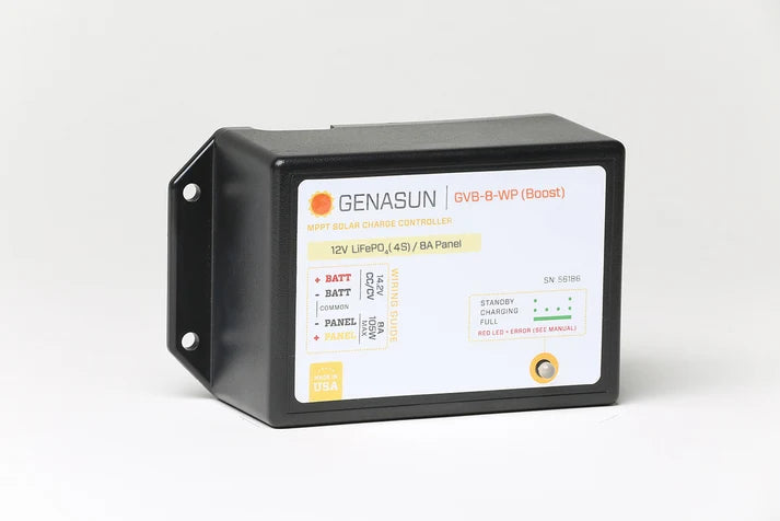 Genasun GVB-8-WP Waterproof Boost MPPT Solar Charge Controller – 12V LiFePO₄