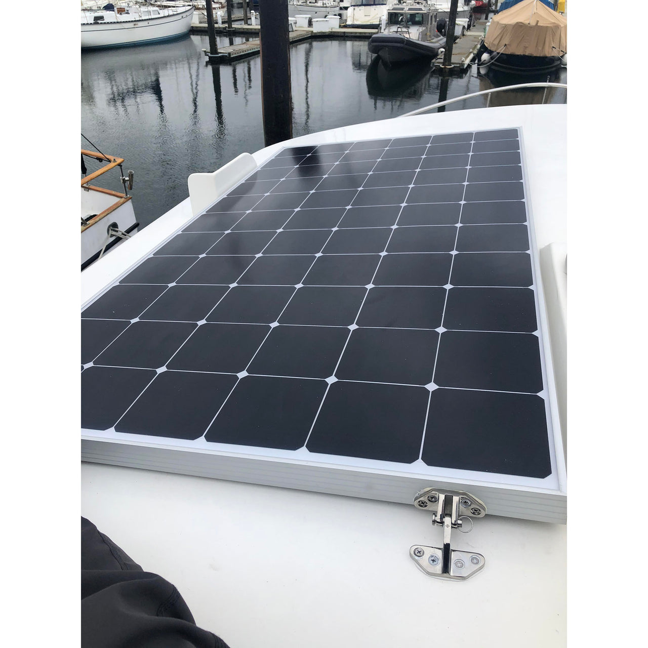 240 Watt Rigid Marine Solar Panel - Sunpower A+ Grade 24.4% Efficient Cells