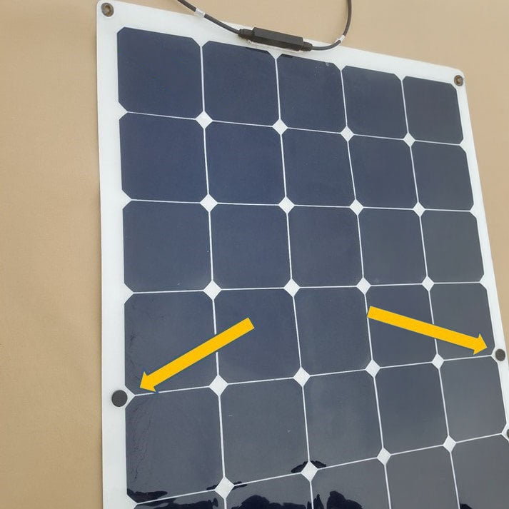 Magnet kit for flexible solar panel to mount on boat bimini top