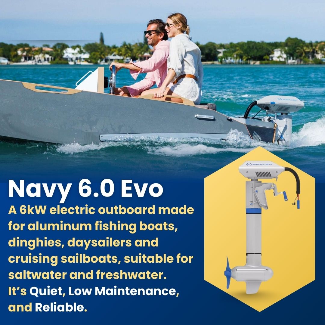 ePropulsion Navy 6.0 Evo 6kW 9.9HP Electric Outboard Motor