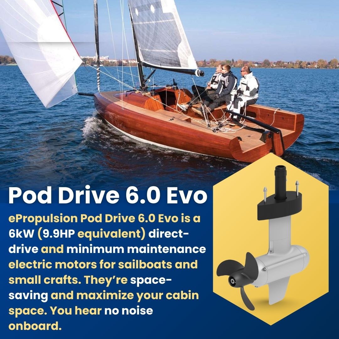 ePropulsion Pod Drive 6.0 Evo 6kW 9.9HP Electric Motor