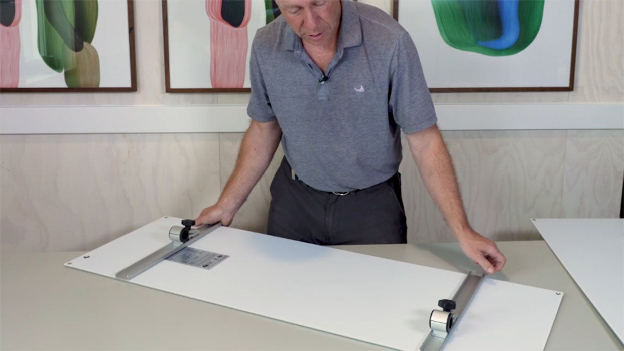 Rail Mounted Solar Panel with Adjustable Aluminium Brackets