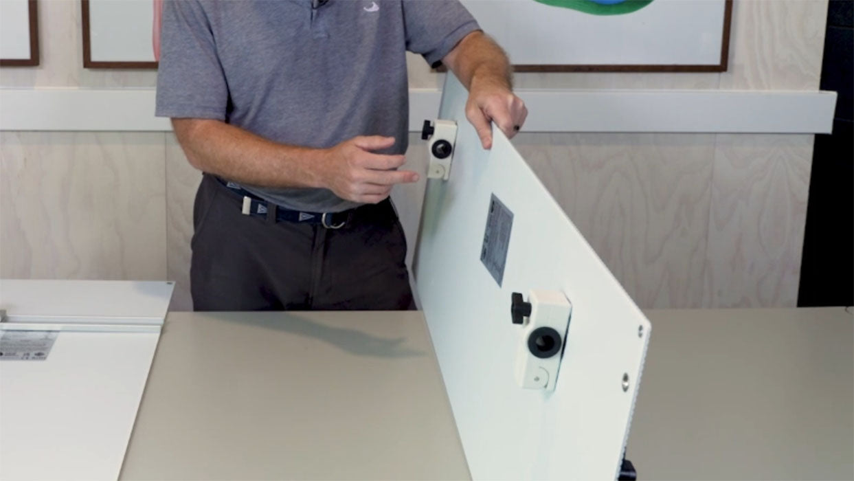 Rail Mounted Solar Panel with Seadog Clamps