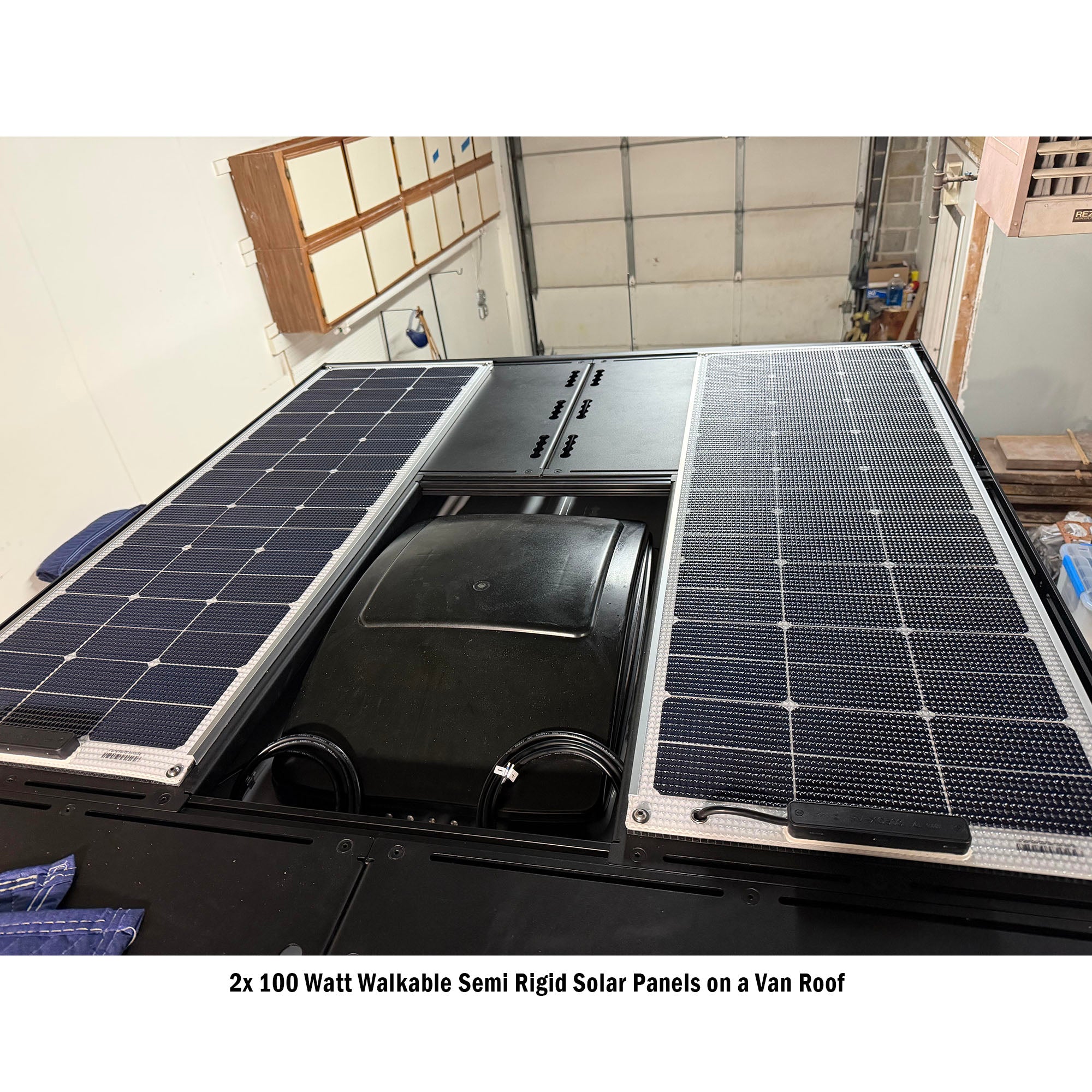 100 Watt Walkable Semi Rigid Solar Panel - Carbon Fiber | Custom