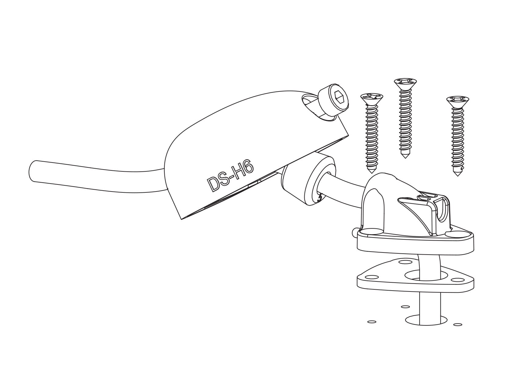 Scanstrut Horizontal Cable Seal DS-H6 (Drawing)