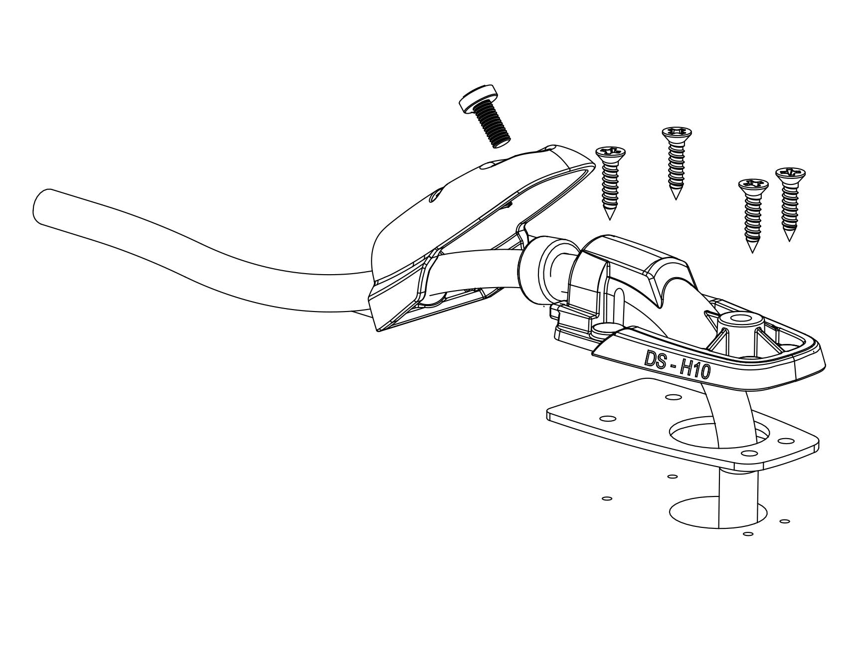 Scanstrut Horizontal Cable Seal DS-H10 Technical Drawing