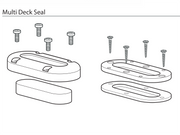 Scanstrut Multiple Cable Seal Pass Through DS-Multi - Technical Drawing