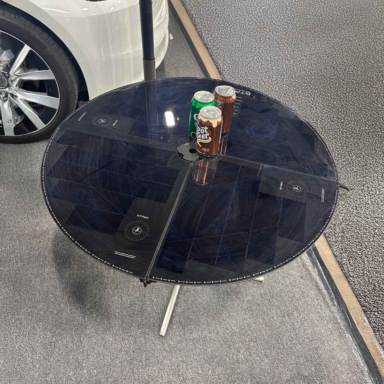 80W Solar Charging Table with Built-In Battery | Outdoor Solar Power ...