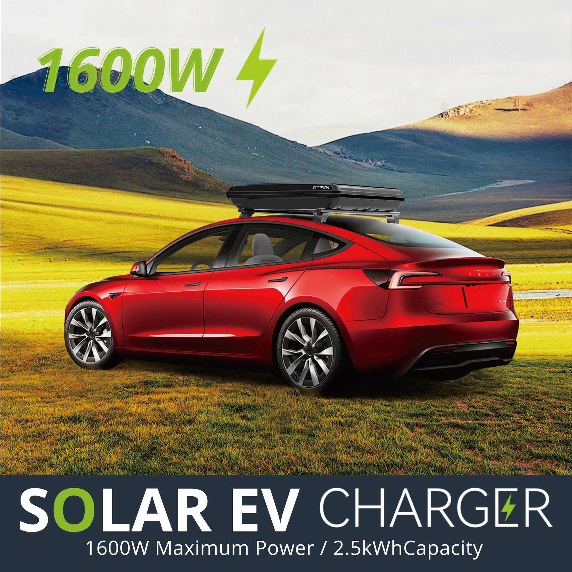 1600W Solar EV Charger - Tesla Compatible