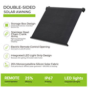 Electric Solar Awning Features