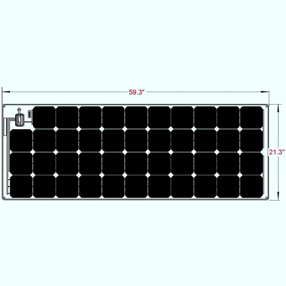 Solara 160w Power M Solar Panel | Custom Marine Products