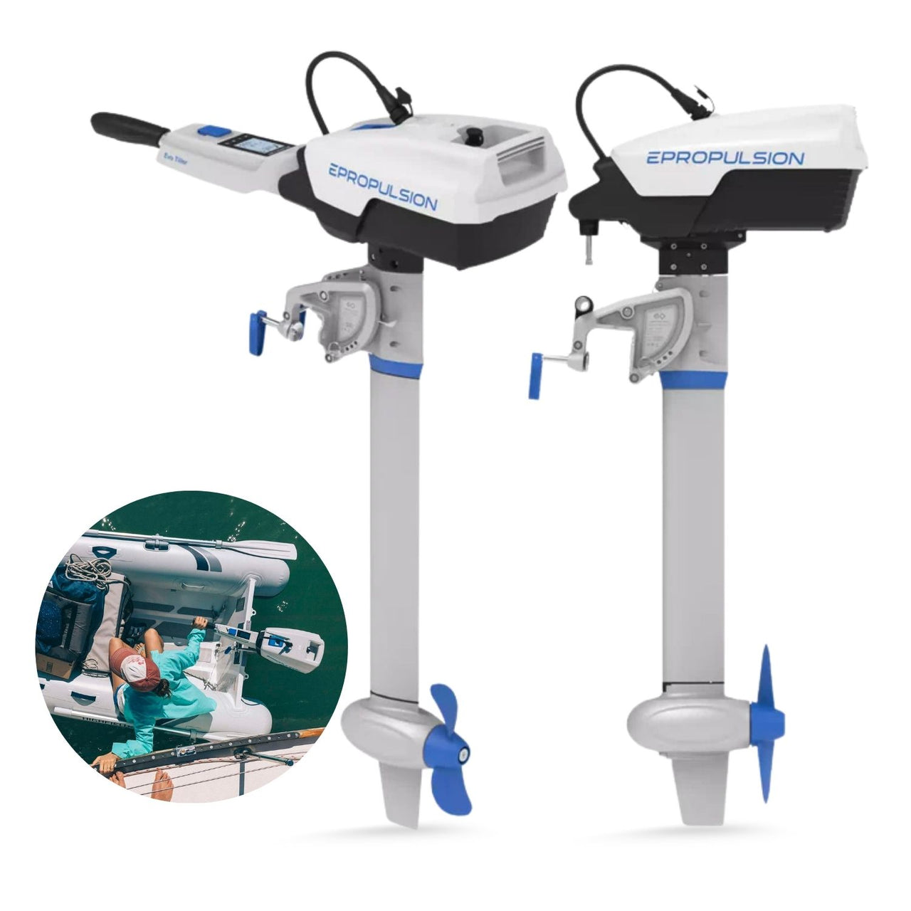 ePropulsion Spirit 1.0 Evo 1kW 3HP Electric Outboard Motor