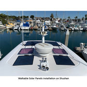 Walkable Solar Panels installation on Shushan Boat