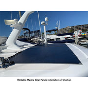 Walkable Solar Panels Installation on Shushan Boat