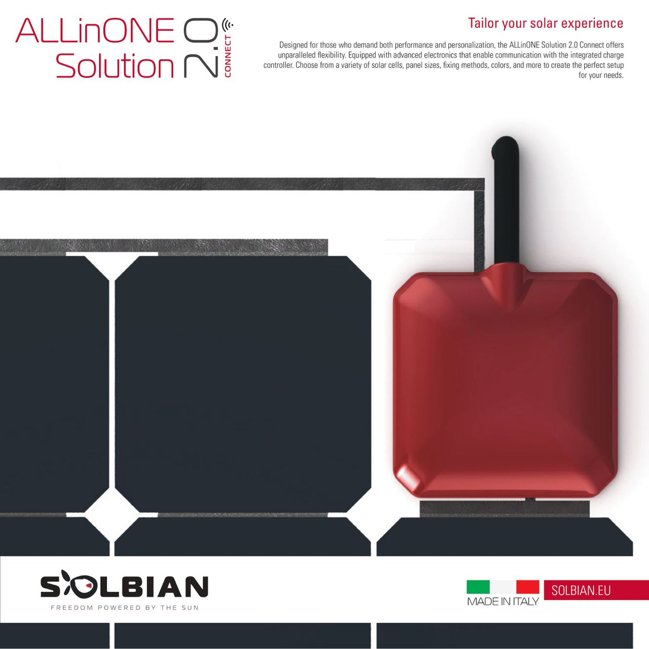 ALLinONE 2.0 Connect – Integrated Solar Panel & Charge Controller
