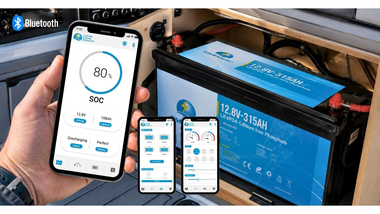 Marine Lithium Battery smartphone app CMPower
