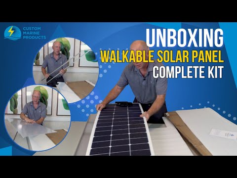 Unboxing the Walkable Marine Solar Panel Kit | Custom Marine Products