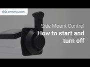 ePropulsion Side Mount Control | How to Start and Turn off