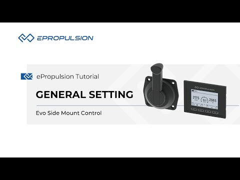 ePropulsion Evo Side Mount Control | General Setting