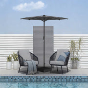 Solar charging umbrella for outdoor patios