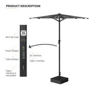 Solar Charging Umbrella product description